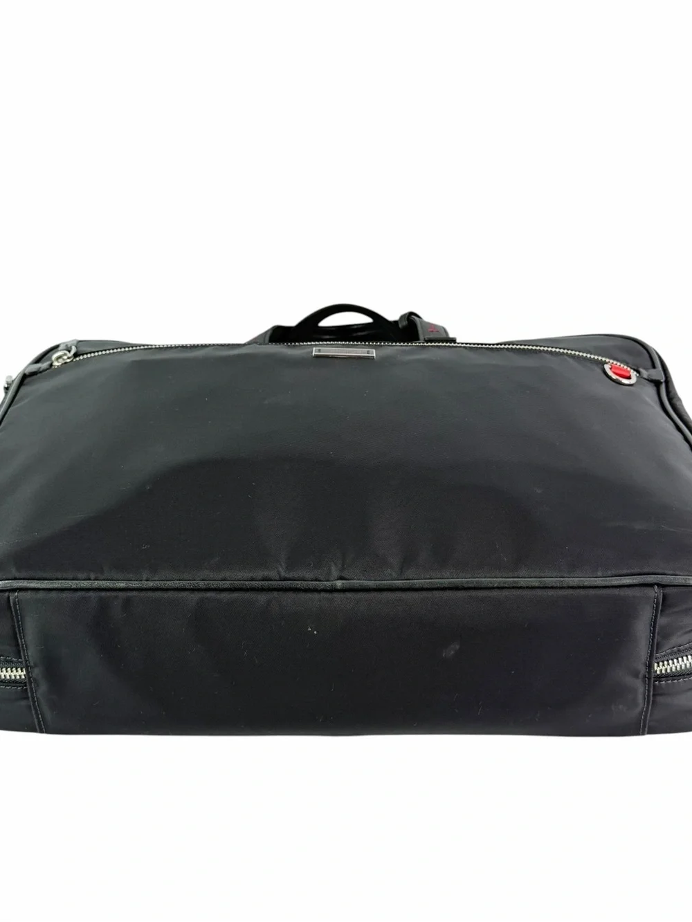 TUMI Black Nylon Leather Briefcase Bag